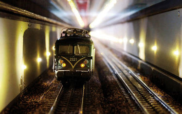 Amerika Hamburg Eurotunnel Zug