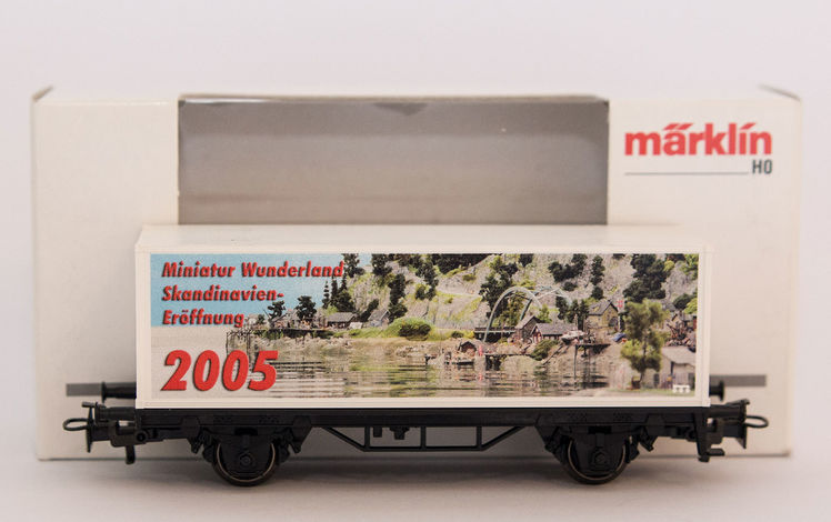 Sonderwagen Container Juli 2005 H0 Eroeffnung Skandi