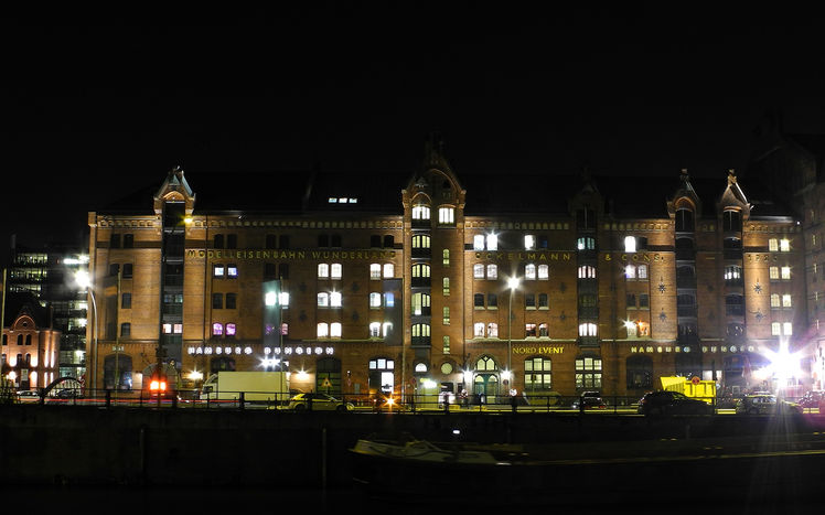 Anlage Fassade Aussen Wunderland Nacht