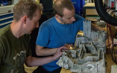 Content Modellbauer Burg Beleuchten