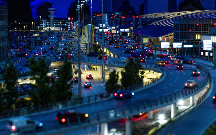 Flughafen terminals parkplatz