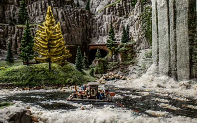 Amerika wasserfall floß