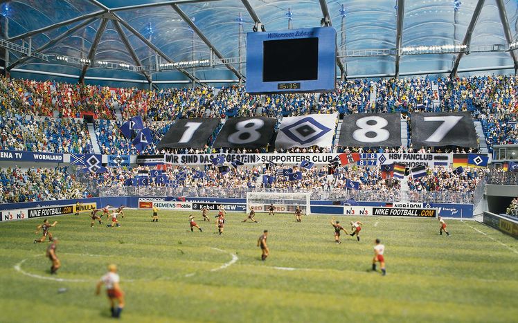 Hamburg Arena Spielfeld Spieler