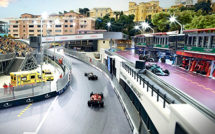 Monaco formel1 piscine boxengasse