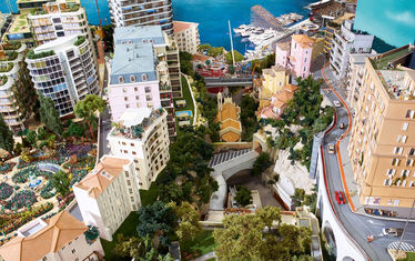Monaco montecarlo bahnhof schlucht