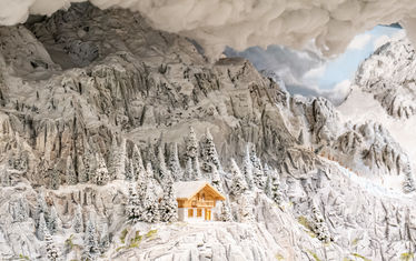 Österreich alpen hütte wolke