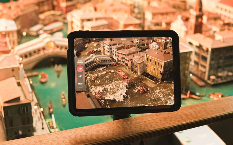 Klimafolgen tablet miniatur wunderland